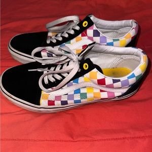 Vans checkered rainbow old skool